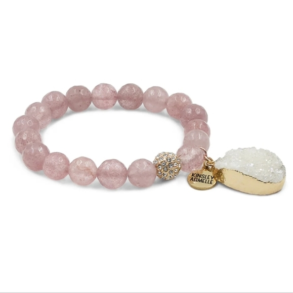 Kinsley Armelle Stone Collection| Ruby Bracelet | NEW | SM/MD | Gold - Picture 1 of 3